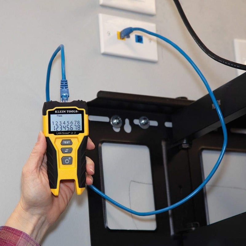 [Australia - AusPower] - Klein Tools VDV526-200 Cable Tester, LAN Scout Jr. 2 Ethernet Cable Tester for CAT 5e, CAT 6/6A Cables with RJ45 Connections 