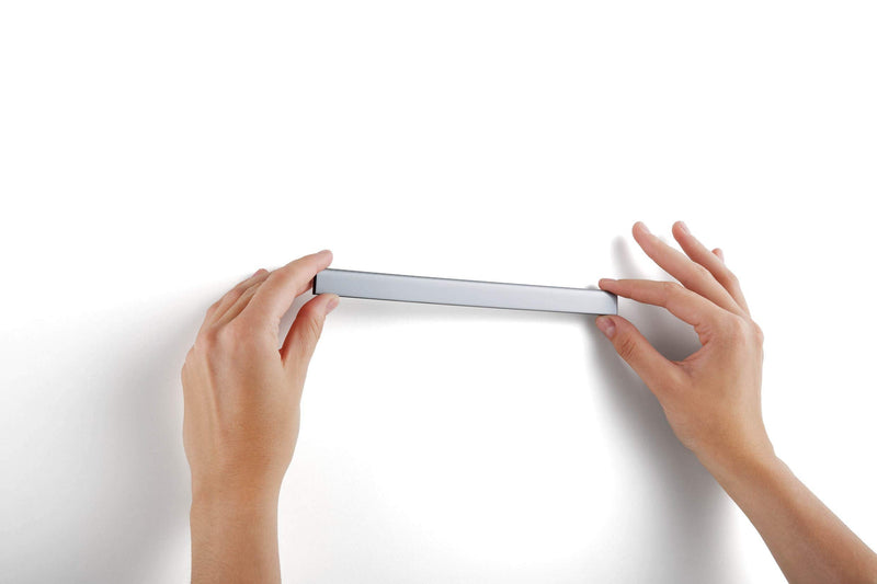 [Australia - AusPower] - DURABLE Self-Adhesive Simple Document Management DURAFIX Rail, Seamless Removal, Clean Appearance, Silver, 210 mm/8.3", 5-Pack (470623) 