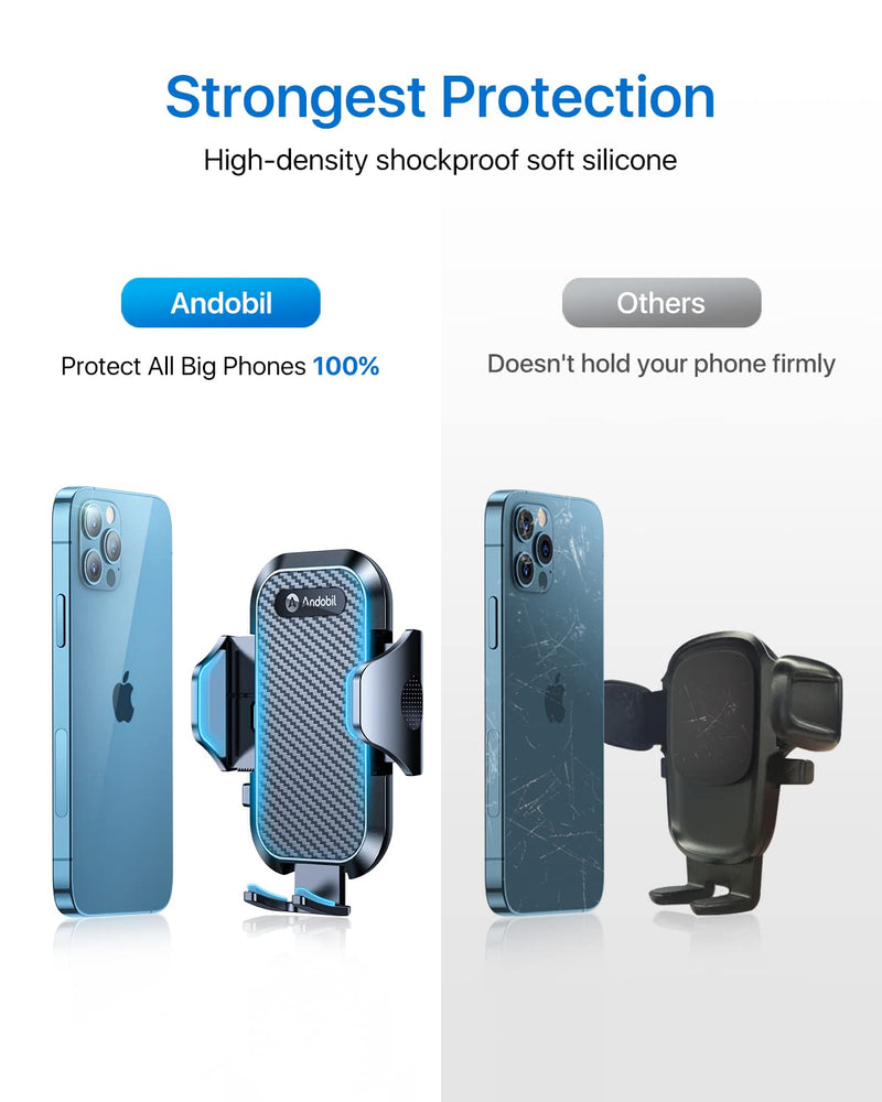 [Australia - AusPower] - [Newest & Solidest] andobil 15in Car Cup Phone Holder, [Stable & Adjustable] Long Neck Cup Holder Phone Mount for Car Truck, [Hold Big Phones Firmly] Fit for iPhone 13 12 11 Pro Max & All Cell Phones 