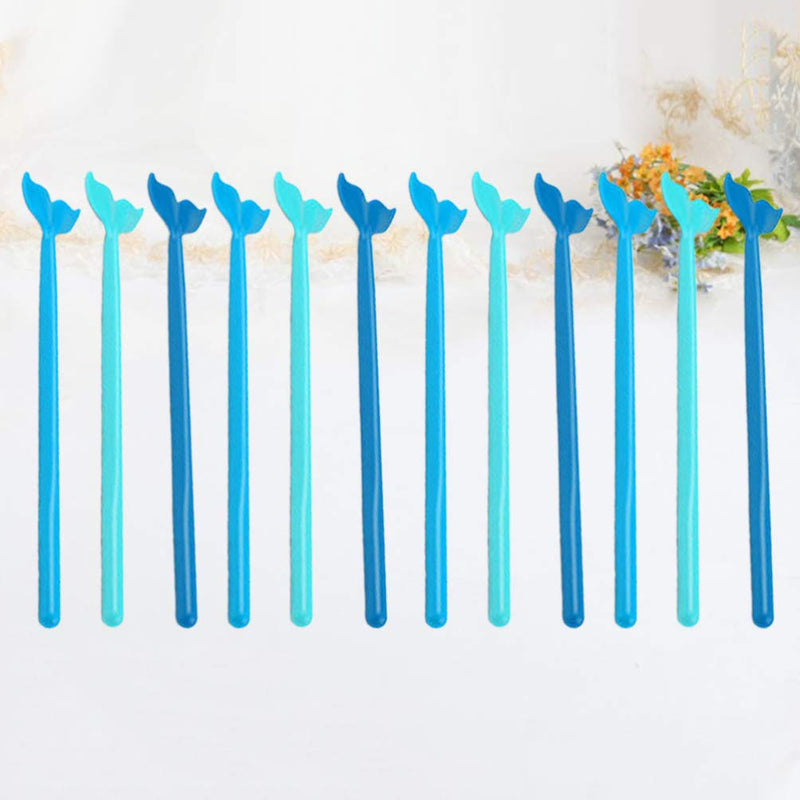 [Australia - AusPower] - TENDYCOCO Plastic Coffee Beverage Stirrers Whale Tail Stirring Stick Cocktail Drink Swizzle Stick Wedding Birthday Hawaii Party Supplies 18pcs 