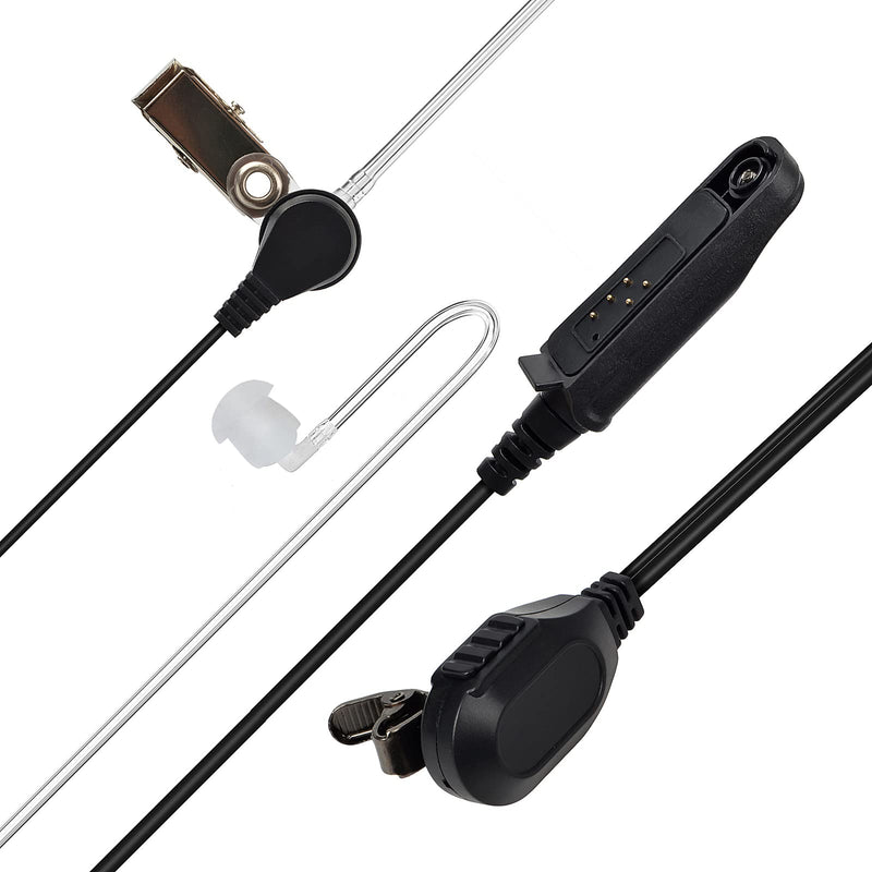 [Australia - AusPower] - HYSHIKRA Acoustic Air Tube Earpiece, Covert Surveillance Headset with PTT for Baofeng UV-9R Plus UV-XR BF-9700 A58 UV-5S GT-3WP Waterproof Radio Two Way Radio 