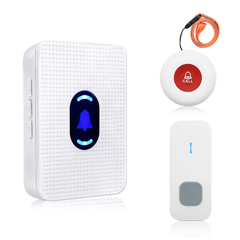 [Australia - AusPower] - Caregiver Pager Alert System Nurse Call Help Buttons for Elderly Patient at Home 3 Buttons 