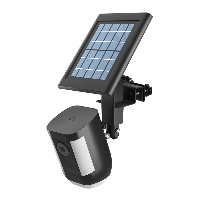 [Australia - AusPower] - HOLACA 2-in-1 Weatherproof Gutter Mount for Ring Solar Panel, Spotlight Cam Pro Battery and Stick Up Cam Plus Battery Outdoor Mount Accessories for Ring Solar Panel (Black) Pro/Plus Black 