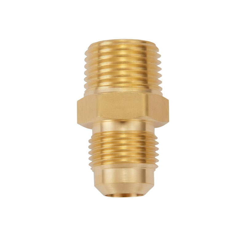 [Australia - AusPower] - Litorange 2 PCS Metals Brass Couples Tube Fitting Half Union Gas Adapter 3/4" Flare x 3/4 Inch NPT Male Pipe Connector 
