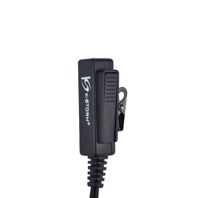 [Australia - AusPower] - KS K-STORM CP200 Earpiece Headset Compatible with Motorola Walkie Talkies CLS1110, CLS1413, CLS1450, GP88, RDM2070D, VL50, G Shape, PU Material, Black 