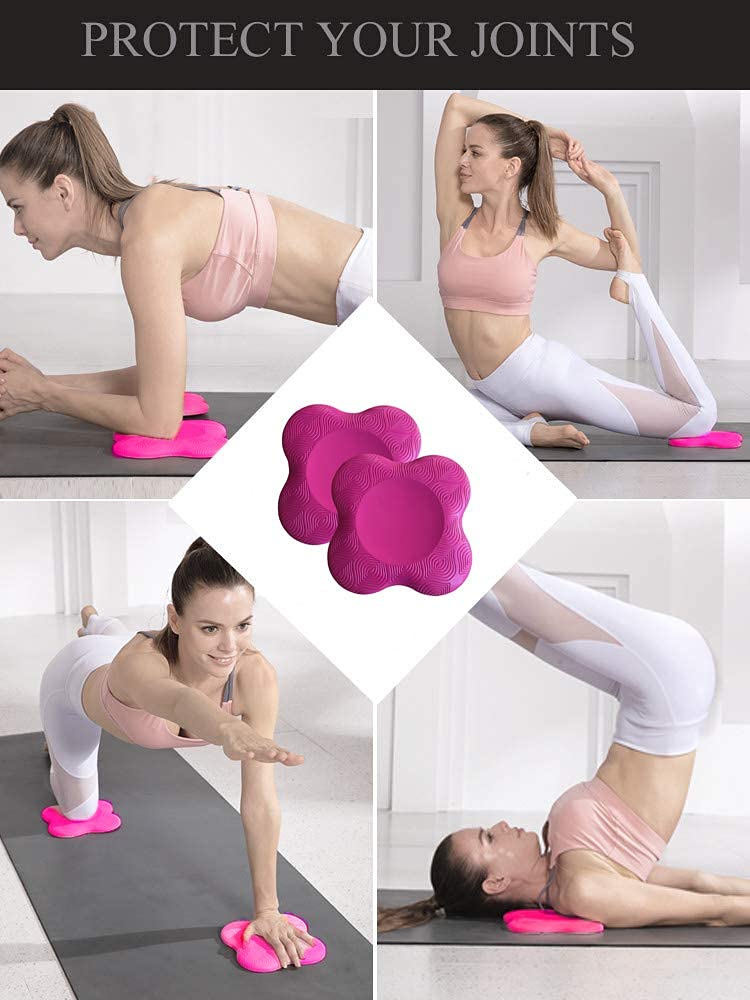 [Australia - AusPower] - Zealtop Yoga Knee Pad Cushion Extra Thick for Knees Elbows Wrist Hands Head Foam Yoga Pilates Work Out Kneeling pad Black 