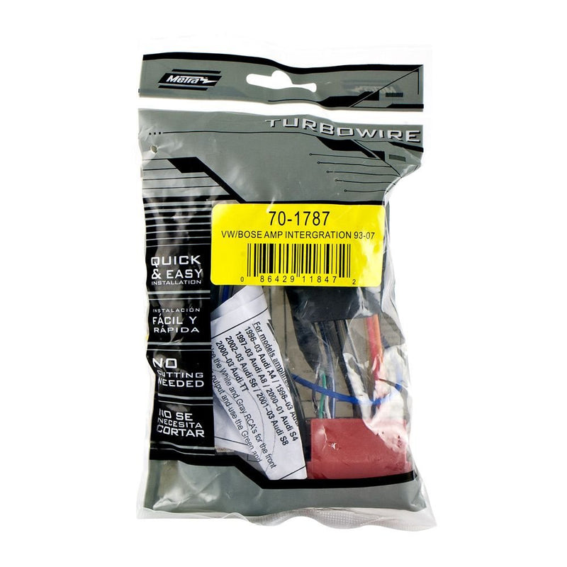 [Australia - AusPower] - Metra 70-1787 Radio Wiring Harness for VW/Audi Bose Integration 1993-2007 Standard Packaging 