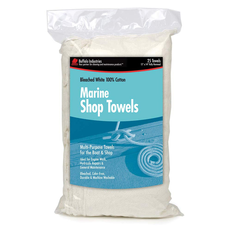 [Australia - AusPower] - Buffalo Industries (62031 14" x 14" Marine Shop Towels, (Pack of 25) 
