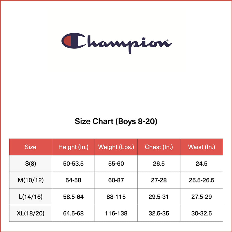 [Australia - AusPower] - Champion Boys Short Sleeve Tee Shirt Chest Script Big and Little Boys Top Sweet Green Large 