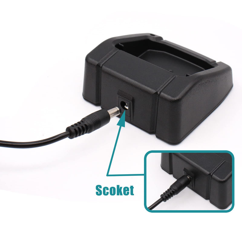[Australia - AusPower] - Replace SBH-22 Charger Compatible for Yaesu FT-25R FT-65R FT25 FT65 Handheld Radios Yaesu SBR-25li SBR-26li Battery Charger 