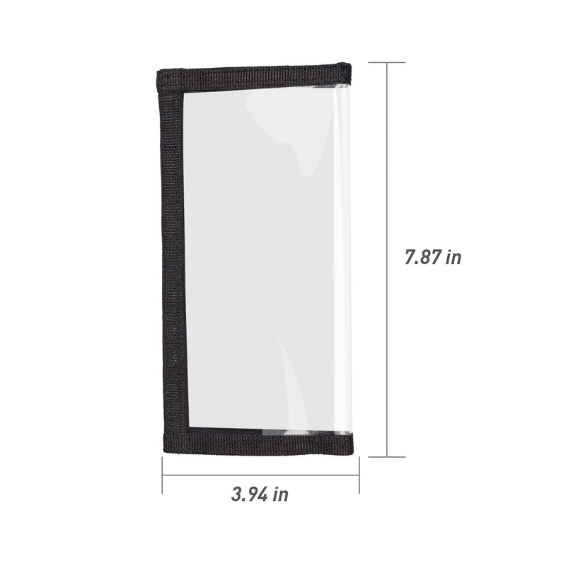 [Australia - AusPower] - Bombrooster Fishing Lure Covers Wraps, 5 Pack Transparent PVC Fishing Hook Protector Velcro, Plastic Soft Baits Covers for Rod 