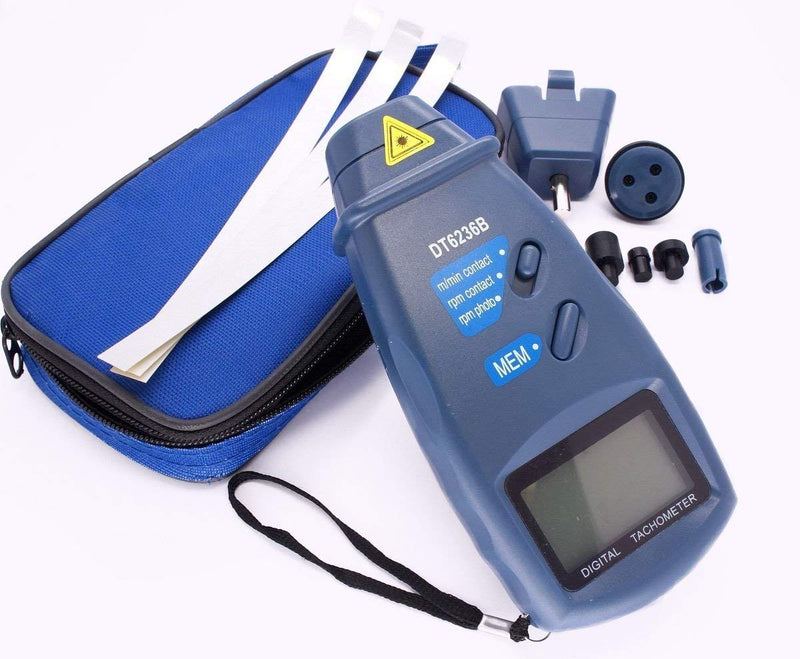 [Australia - AusPower] - CyberTech 3 in 1 Tri-Mode Contact and Laser Non-Contact RPM Tach Digital Photo Tachometer and Linear Speed Surface Distance Measure Meter with Four Wheels 