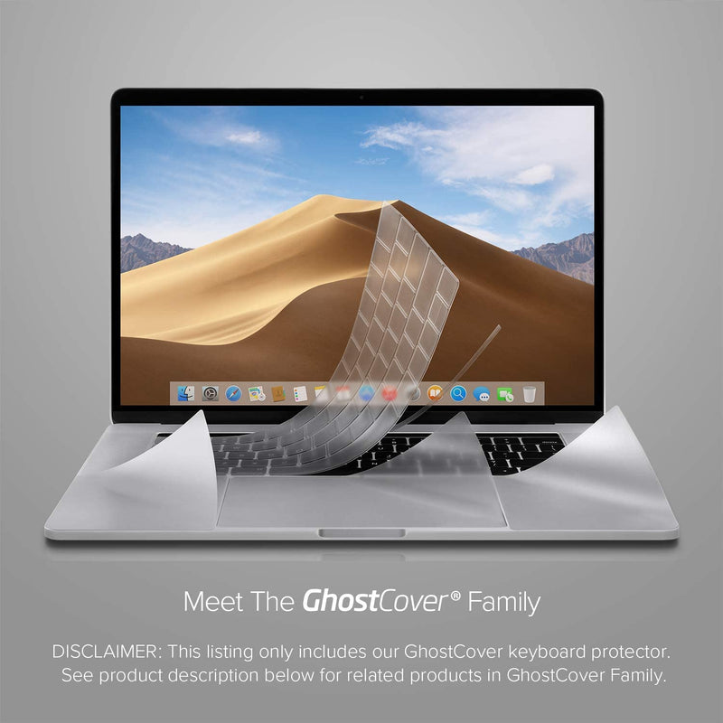 [Australia - AusPower] - UPPERCASE GhostCover® Premium Ultra Thin Keyboard Cover Protector, Compatible with 2021 2022 M1 Pro/Max MacBook Pro 14" 16" (A2442 A2485) and 2022 M2 MacBook Air 13" (A2681), US (ANSI) Layout, Clear M1 Pro/Max MBP 14"/16" and M2 MBA 13" 
