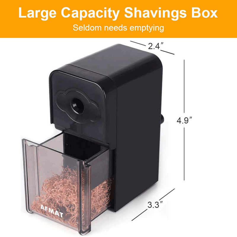 [Australia - AusPower] - Long Point Pencil Sharpener, Art Pencil Sharpeners, Charcoal Pencil Sharpener for Artists, Drawing Pencil Sharpener Manual for Art Pencils/Drawing/Sketching Pencils(φ6-8.2mm), Adjustable Points MANUAL PENCIL SHARPENER 