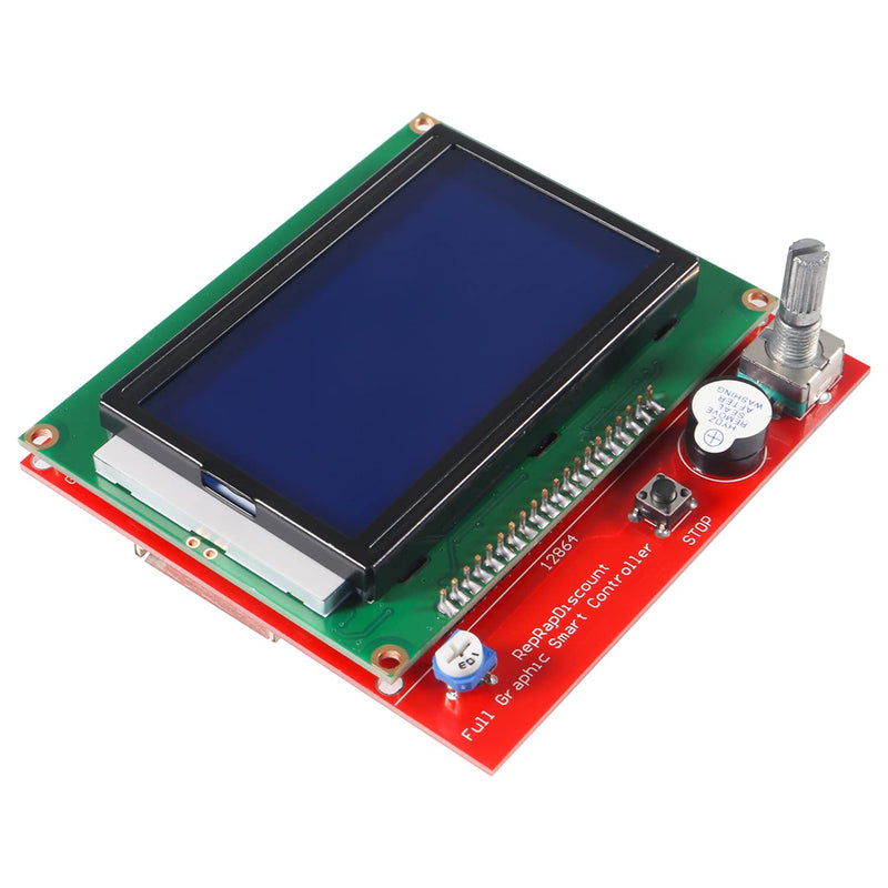 [Australia - AusPower] - LCD 12864 Graphic Smart Display Controller Board with Adapter and Cable for 3D Printer Ramps 1.4 RepRap 3D Printer Mendel Prusa 