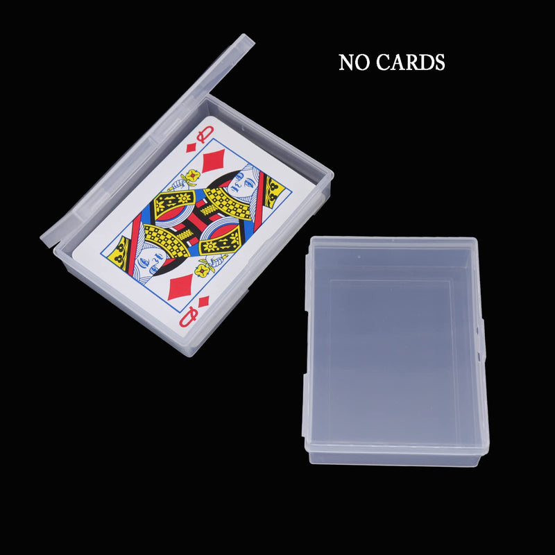 [Australia - AusPower] - Playing Card Deck Boxes 12pcs Cwdew Plastic Empty Gaming Card Holder Case Box Storage Organizer Snaps Closed, Internal Size is 3.6 inch x 2.6 inch x 0.8 inch(NO CARDS) 