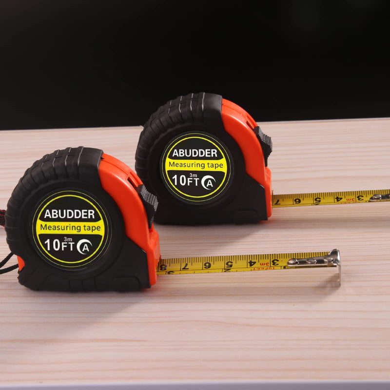 [Australia - AusPower] - 6 Pack Bulk Tape Measure 10 FT, Measuring Tape Retractable with Inches and Centimeters, Measurement Tape 10-Foot by 3/4-Inch (Color A) 