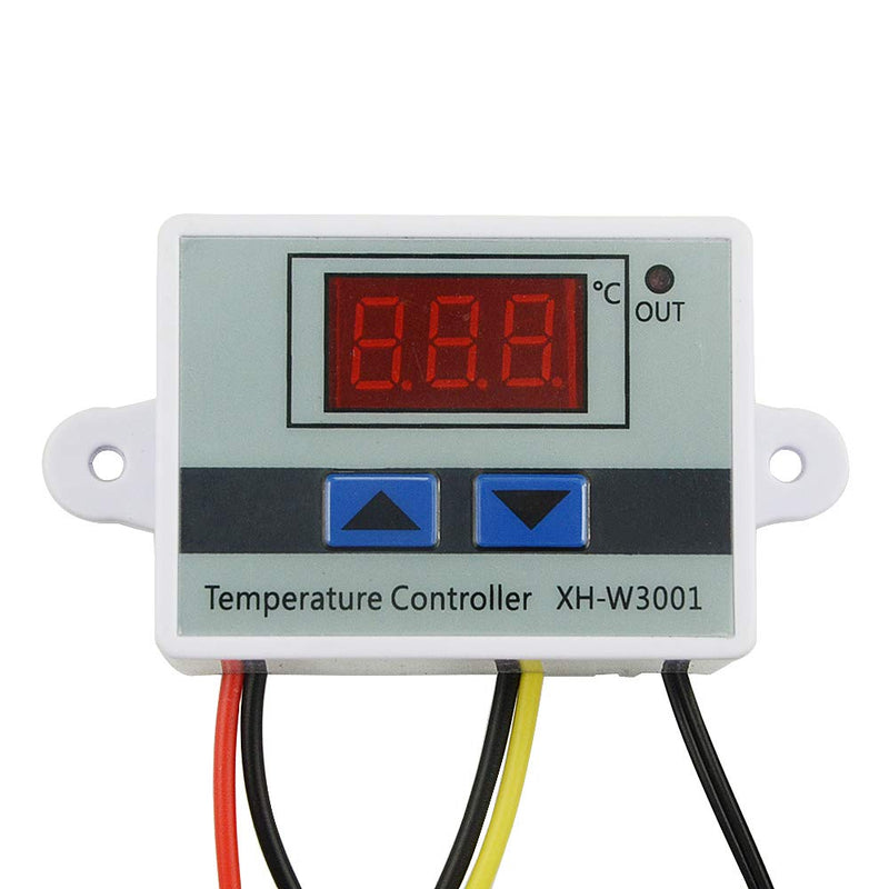 [Australia - AusPower] - XINGYHENG XH-W3001 DC 12V 10A Microcomputer Digital Temperature Controller Digital Display Thermostat Control Switch and NTC 10K Thermistor Sensors Digital Temperature Probe (12V 120W) 