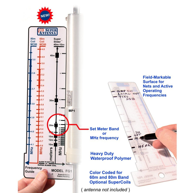 [Australia - AusPower] - Super Antenna FG1 Frequency Guide HF SWR Ruler for MP1 ham Radio Amateur 