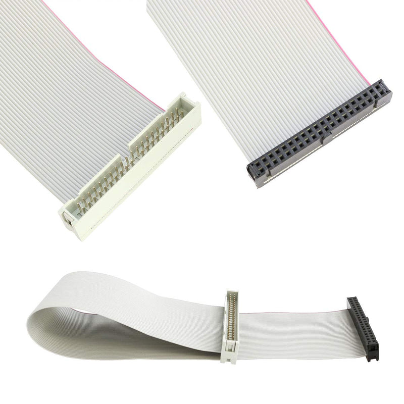 [Australia - AusPower] - ZRM&E 30cm IDE Female to Male Hard Disk Cable 40 Pins IDE Extension Flexible Flat Cable for 3.5 Inch IDE Interface Hard Drive, 5.25 Inch IDE CD and DVD Compatible 