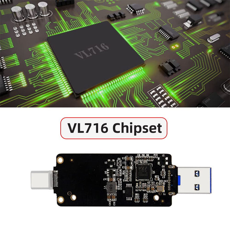 [Australia - AusPower] - NFHK USB-C USB3.0 Type-C to CFast 2.0 Card Adapter PCBA CFast Card Reader for Desktop Laptop 