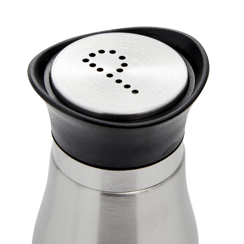 [Australia - AusPower] - Juvale Salt and Pepper Shakers Set, Stainless Steel and Glass Dispenser (4oz) 