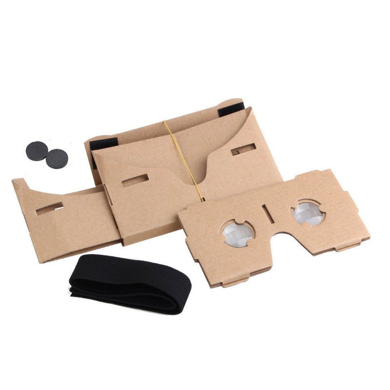 [Australia - AusPower] - Blingkingdom - (2pcs in Pack) Cardboard Headset 3D Virtual Reality VR for Android Smart Phones iPhone + NFC and Head-Strap 