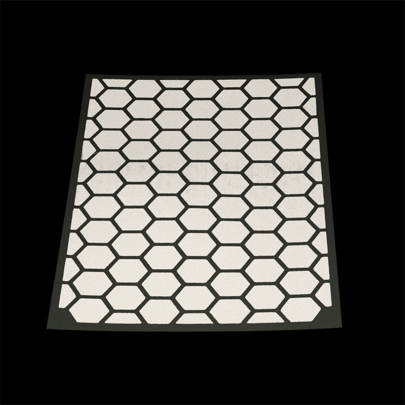 [Australia - AusPower] - RydeSafe Reflective Decals - Hexagon Kit - Large Black 