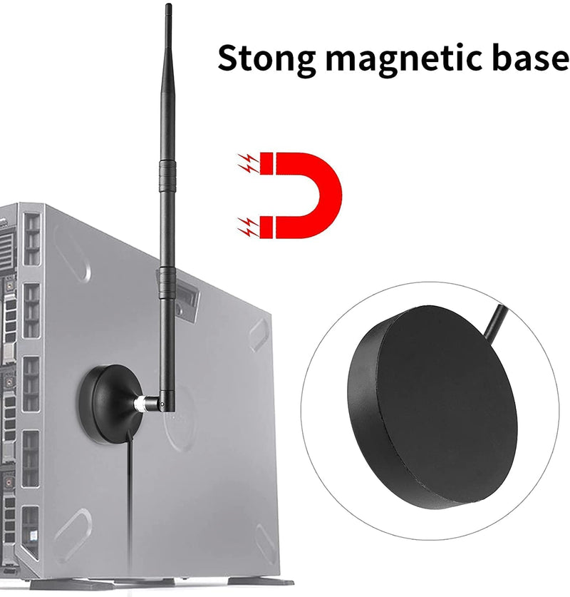 [Australia - AusPower] - 8dBi Indoor 915MHZ Magnet Base Long-Range Cellular LoRa Gateway Antenna with 3M/10FT Cable for Helium Hotspot RAK MNTD Nebra Bobcat 300 SenseCAP M1 SyncroB.it Hotspot Finestra HNT Miner, Eifagur Antenna with Magnet Base 