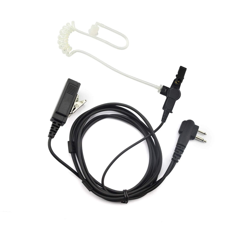 [Australia - AusPower] - [5-Pack] ProMaxPower FBI Covert 2-Wire Surveillance Acoustic Earpiece with Palm PTT for Motorola Radios CP200D CLS1110 CLS1410 EP450 BPR40 5-Pack 