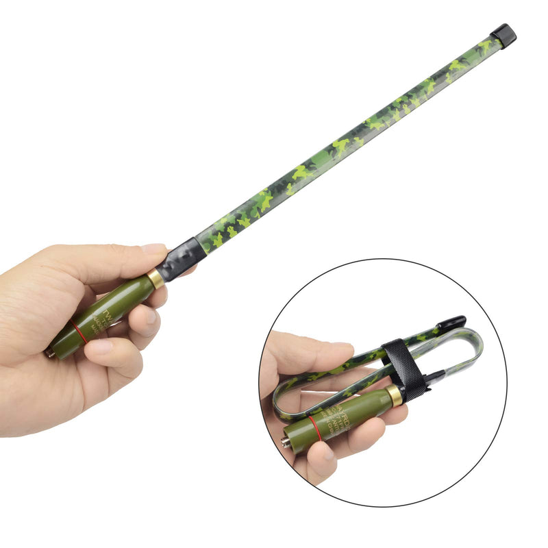 [Australia - AusPower] - TWAYRDIO Foldable Tactical Antenna 771FR SMA Female Camouflage Dual Band VHF UHF 2Meter 70cm 15.3inch Portable Handheld Ham Radio Antenna for Baofeng UV-5R BF-F8HP Kenwood Two Way Radio 