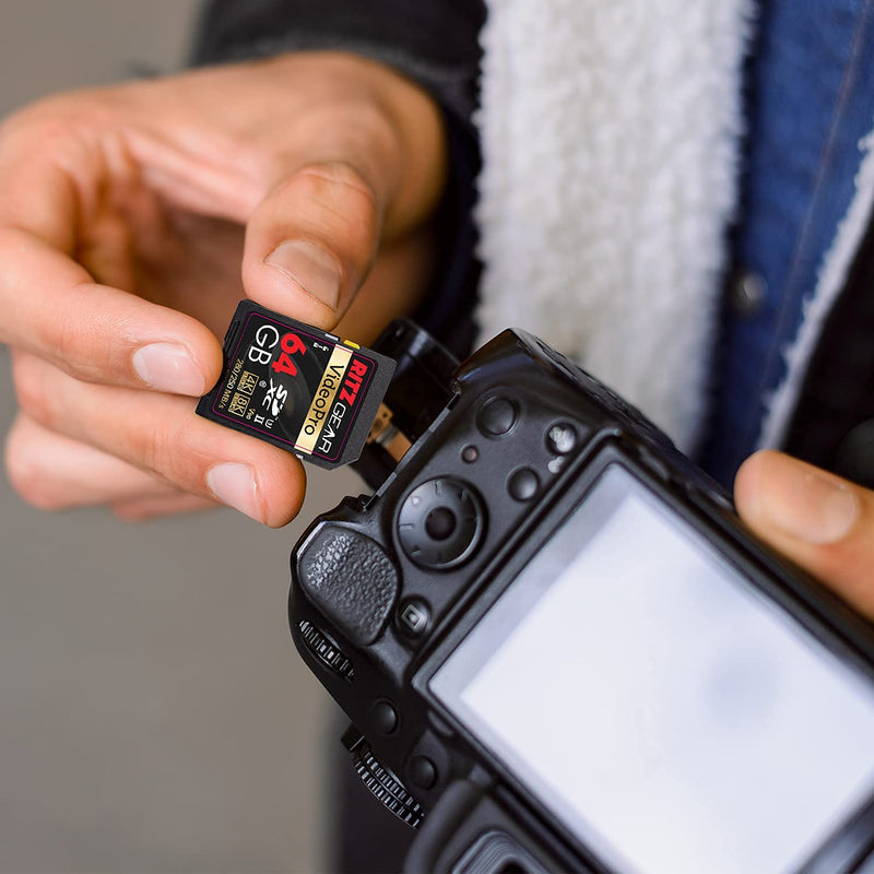 [Australia - AusPower] - V90 SD Card UHS-II 64GB SDXC Memory Card U3 V90 A1, Extreme Performance Professional Sd-Card (R 280mb/s 250mb/s W) for Advanced DSLR,Well-Suited for Video, Including 4K,8K, 3D, Full HD Video Single 