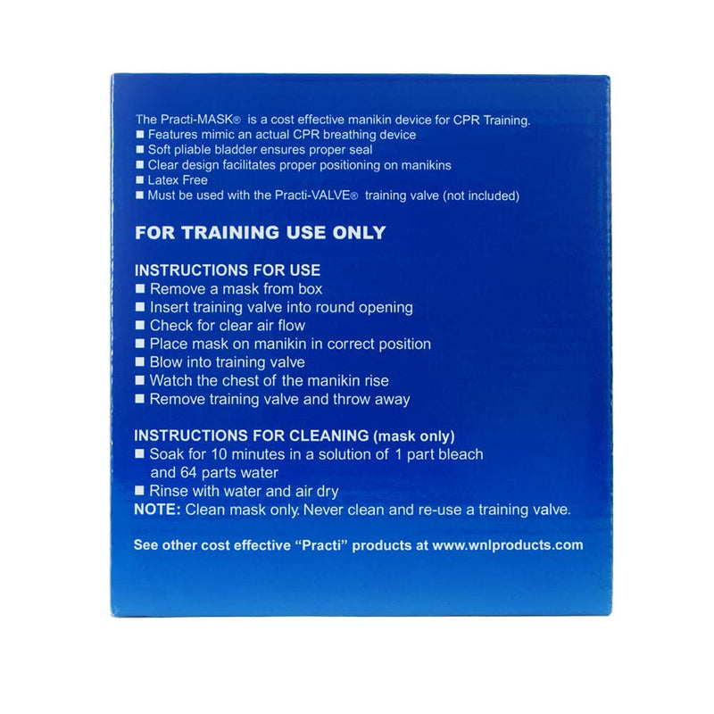 [Australia - AusPower] - WNL Products 5000ITM Practi-Mask Infant CPR Training Mask Includes 10 Masks (10 Pack - Infant) 