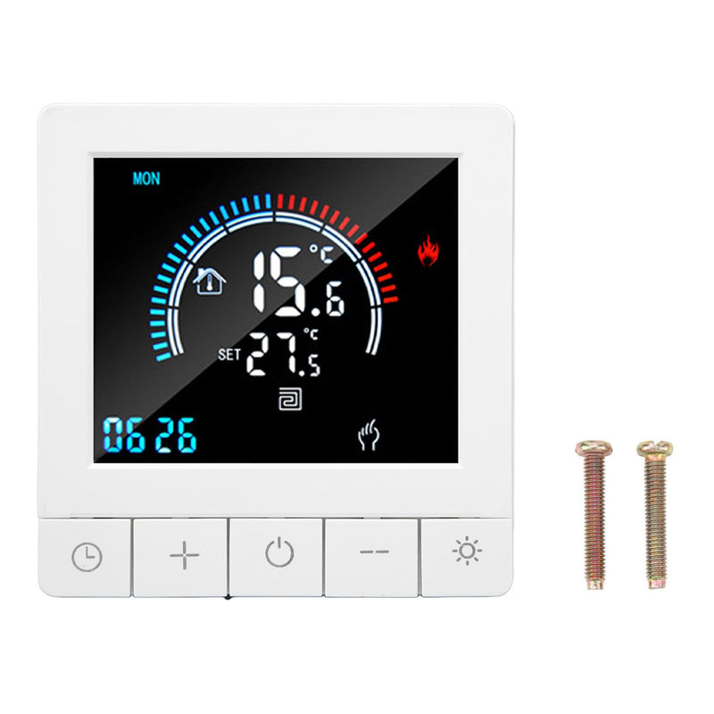 [Australia - AusPower] - Smart Floor Heating Thermostat Smart Thermostat, Floor Heating Thermostat Remote Control Temperature Controller Intelligent Programmable Thermostat AC90Vâ€‘240V (3A with Linkage) 3A with Linkage 