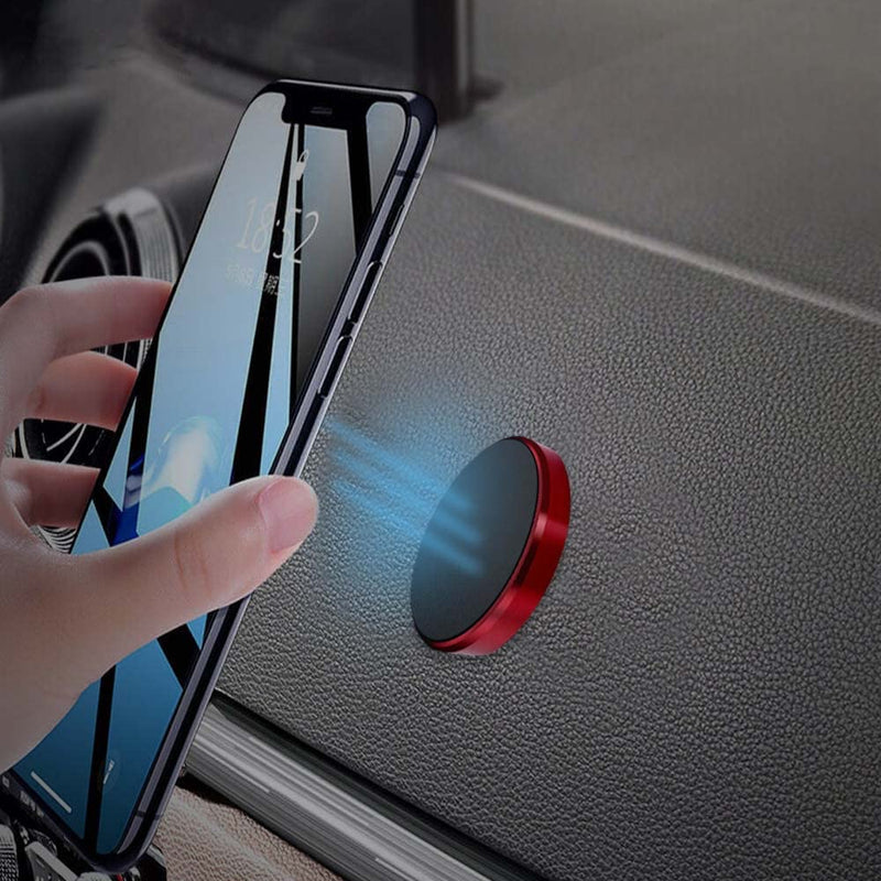[Australia - AusPower] - Adhesive Magnet Cell Phone Holder for Car, Magnetic Mount Compatible with iPhone and Samsung - Pink 