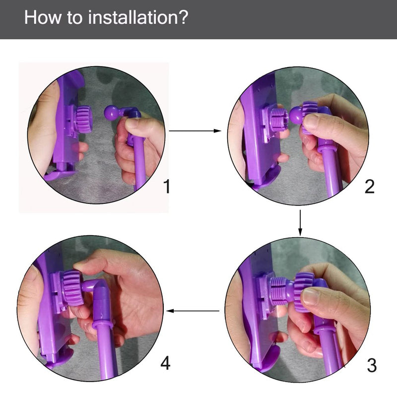 [Australia - AusPower] - Lazy Cell Phone Holder - Universal Phone Holder to Wear Around Neck Lazy Bracket Free Rotating Smart Mobile Phone Mount Stand Purple 