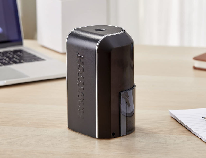 [Australia - AusPower] - Bostitch Vertical Electric Pencil Sharpener, Powerful Stall-Free Motor, Prevents Over-Sharpening, Black (EPS5V-BLK) 