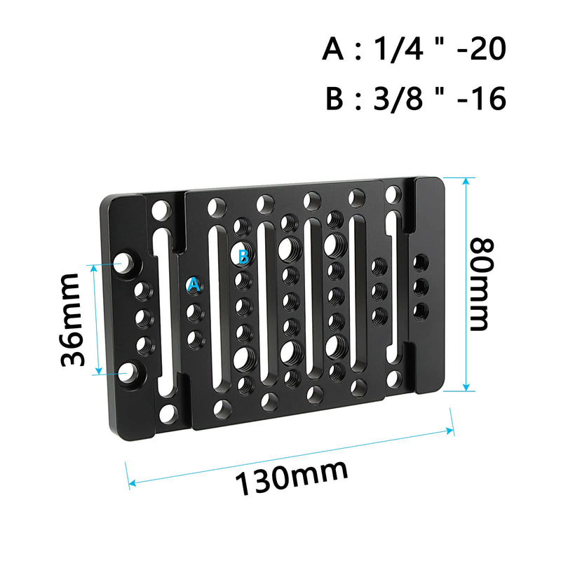 [Australia - AusPower] - CAMVATE Multi-Purpose Extension Cheese Plate with Built-in Shoe Mounts for Camera Accessroy (Universal) 