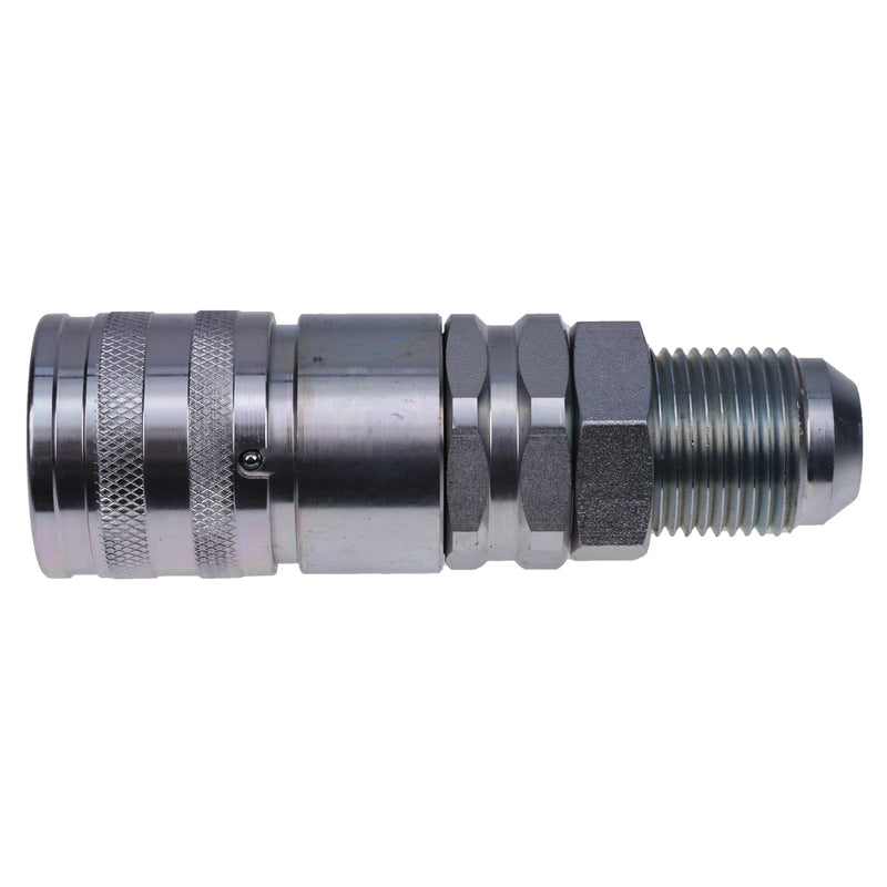 [Australia - AusPower] - JZGRDN Female Hydraulic Flat Face Quick Coupler KV11305 Compatible with John Deere 240 250 313 315 317 318 319 320 323 CT315 CT322 110 210 310 315 324 410 710 210 244 304 324 