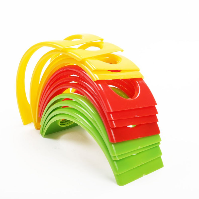 [Australia - AusPower] - Ximimark 12 pcs Colorful Taco Holder Stand For Soft & Hard Shell Taco Microwave Safe 