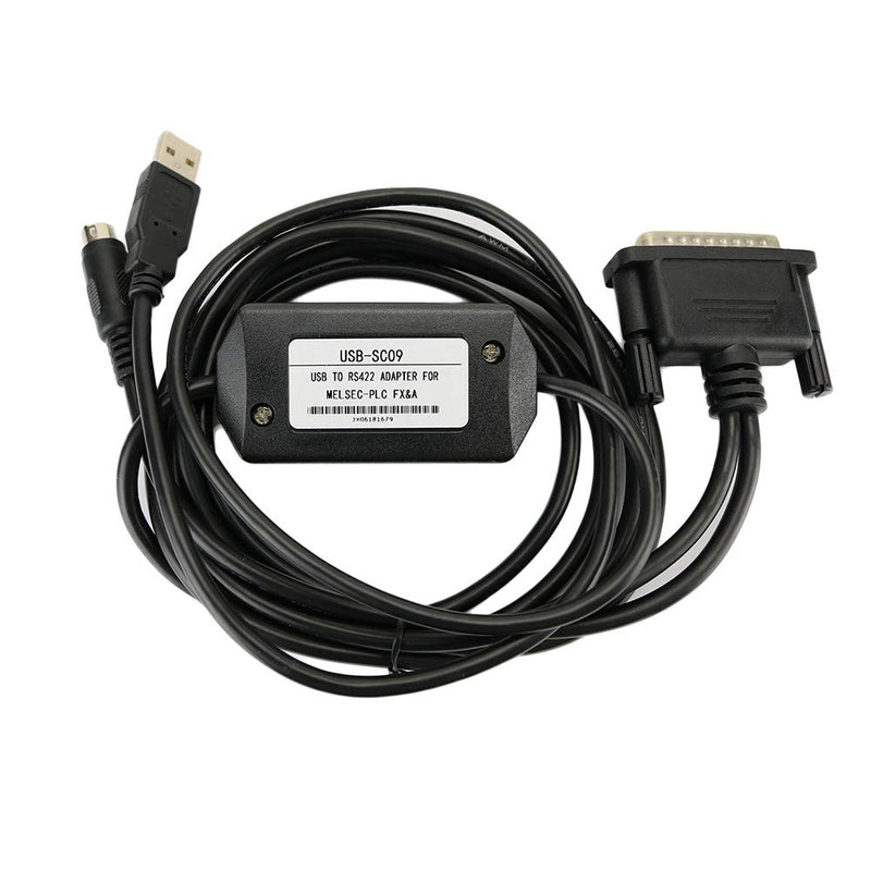 [Australia - AusPower] - Avanexpress PLC Cable USB-SC09 A Series Interface, Compatible with PLC Programming Cable FX Series USB to RS422 Adapter 