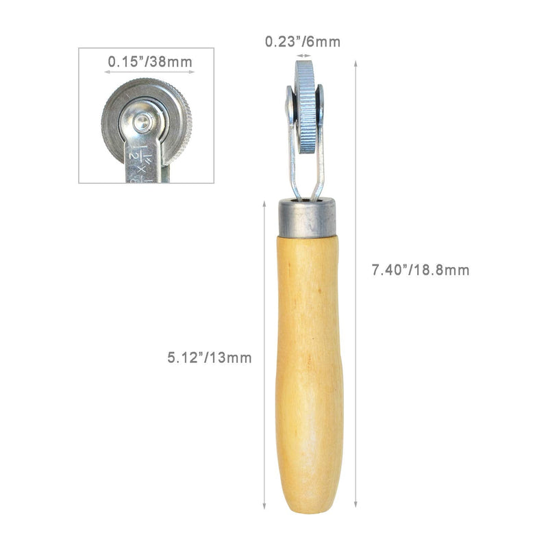 [Australia - AusPower] - ITEQ Tire Patch Roller Wooden Handle 1 1/2" Dia Tire Repair Tool (6mm) 6mm 