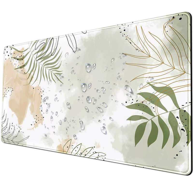 [Australia - AusPower] - Keyboard mat Kawaii Mousepad Matcha Green Plant Abstract Accessories Desk pad Mouse mat Desk mat for Desktop Gamer Girl Accessories Office Accessories for Women Pink Desk Organizer Large Gaming Pads … 