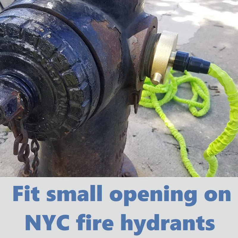 [Australia - AusPower] - Happy Tree 2-1/2" NST (NH) Female x 3/4" GHT Male Brass Fire Hydrant Adapter with Pin Lug Brass Fire Equipment Brass Hydrant to Garden Hose Adapter 2-1/2"NH x 3/4"GHT 
