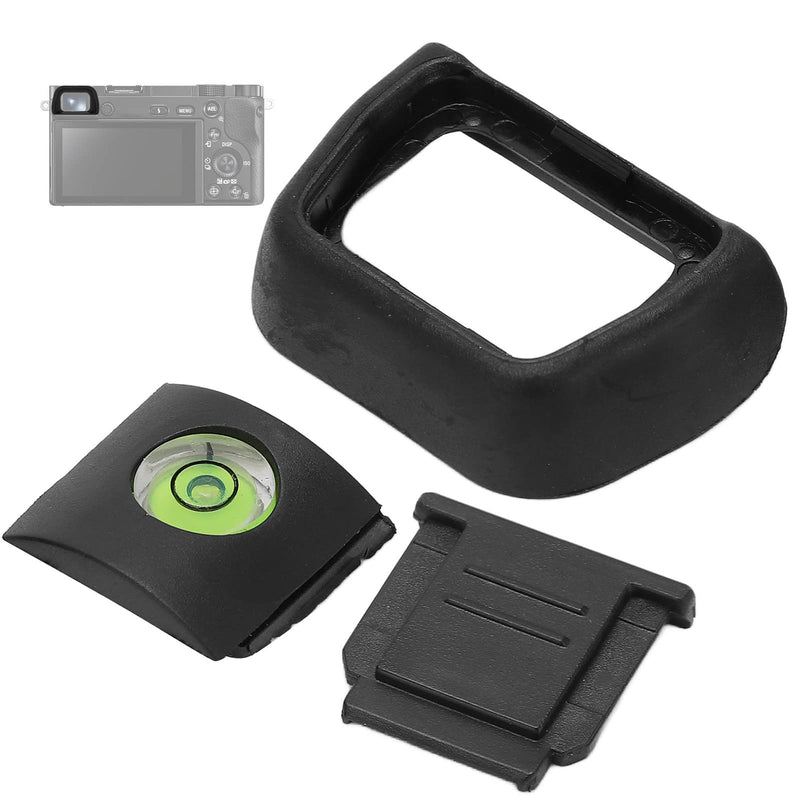 [Australia - AusPower] - Rubber Camera Viewfinder Eyecup Eyepiece Eyeshade for Sony A6000 A6100 A6300 A5000 Eye Cup Protector Replaces Viewfinder Eye Cup Cold Shoe Cover 