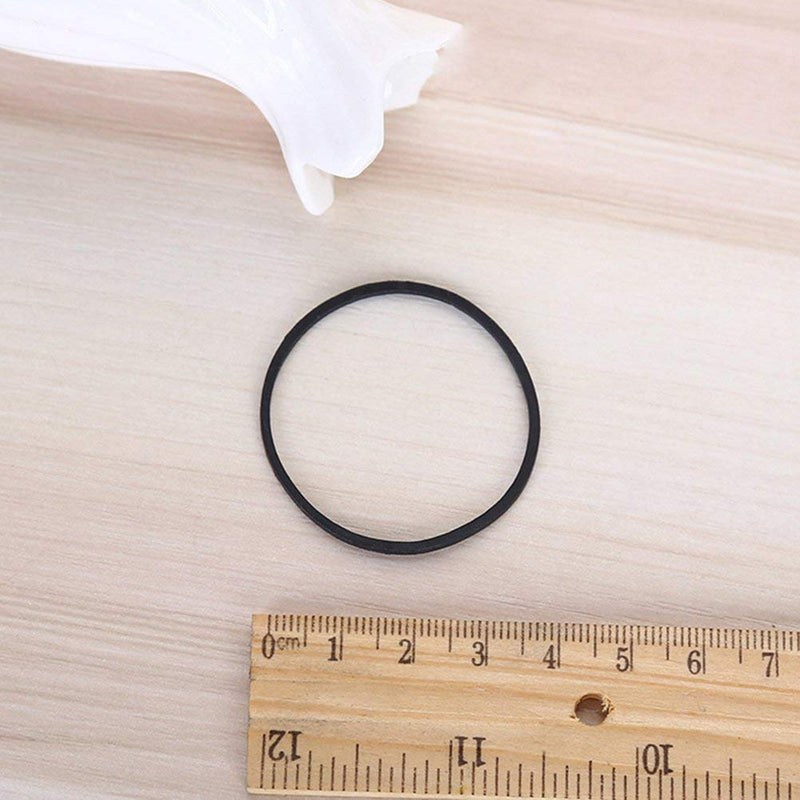 [Australia - AusPower] - AMUU Rubber Bands 300pcs Black Small Rubber Bands for Office School Home size16 Elastic Hair Band 