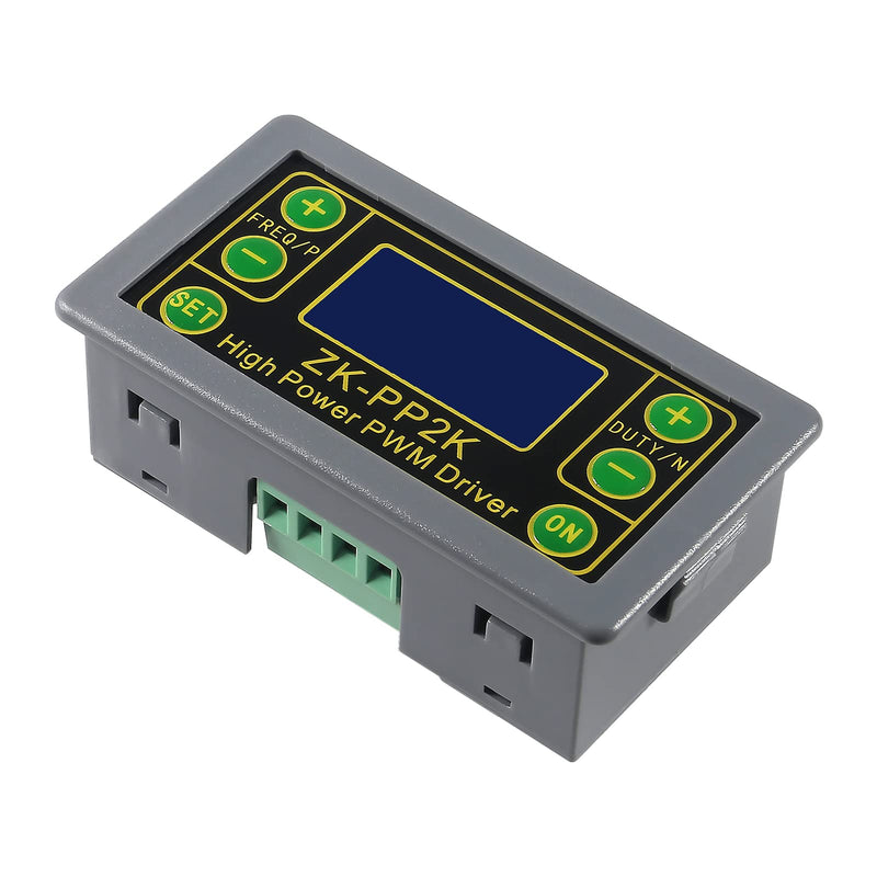 [Australia - AusPower] - 2pcs PWM Pulse Signal Generator ZK-PP2K, Function Signal Generator, Cycle Delay Drive Module 3.3-30V 8A Dual Mode High Power PWM Dimming Motor Speed Controller, LCD Pulse Frequency Generator 