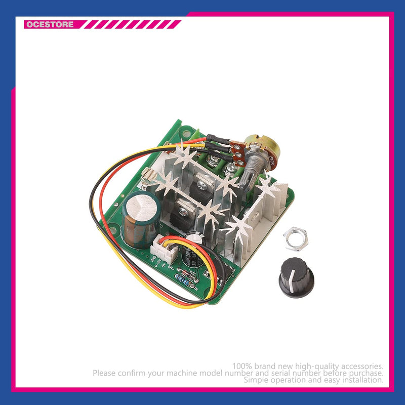[Australia - AusPower] - OCESTORE DC Motor Speed Controller PWM PLC CCMHCN Variable Speed Regulator Governor Switch with Speed Control Knob 6V-90V 15A 