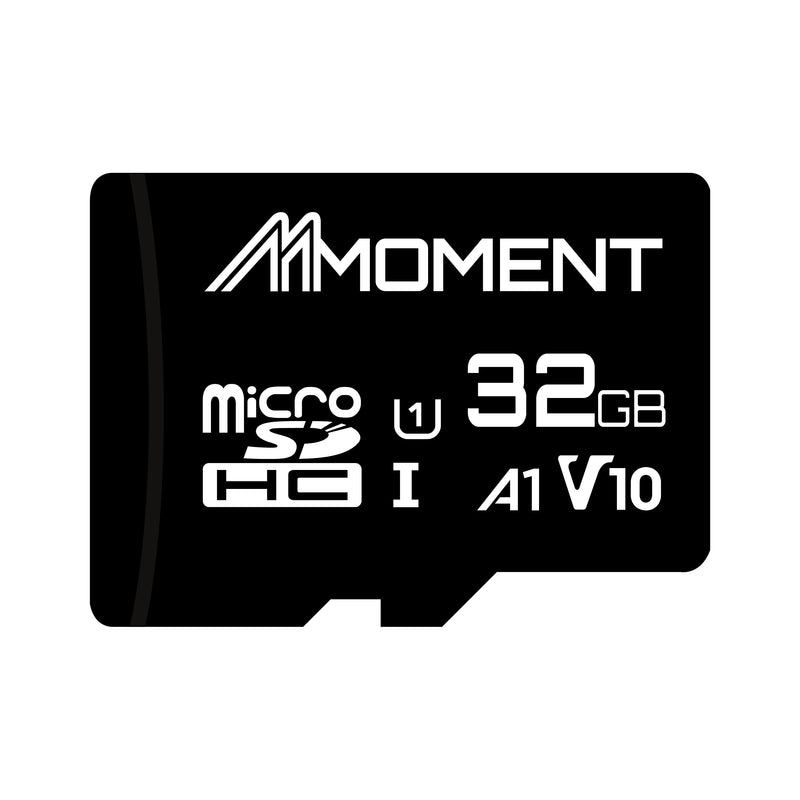 [Australia - AusPower] - MMOMENT Micro SDHC Card, A1, UHS-I, U1, V10, Class 10 Compatible, Read Speed Up to 90 MB/s, SD Adapter Included (32GB, Black - A1, U1, V10) 32GB, Black - A1, U1, V10 