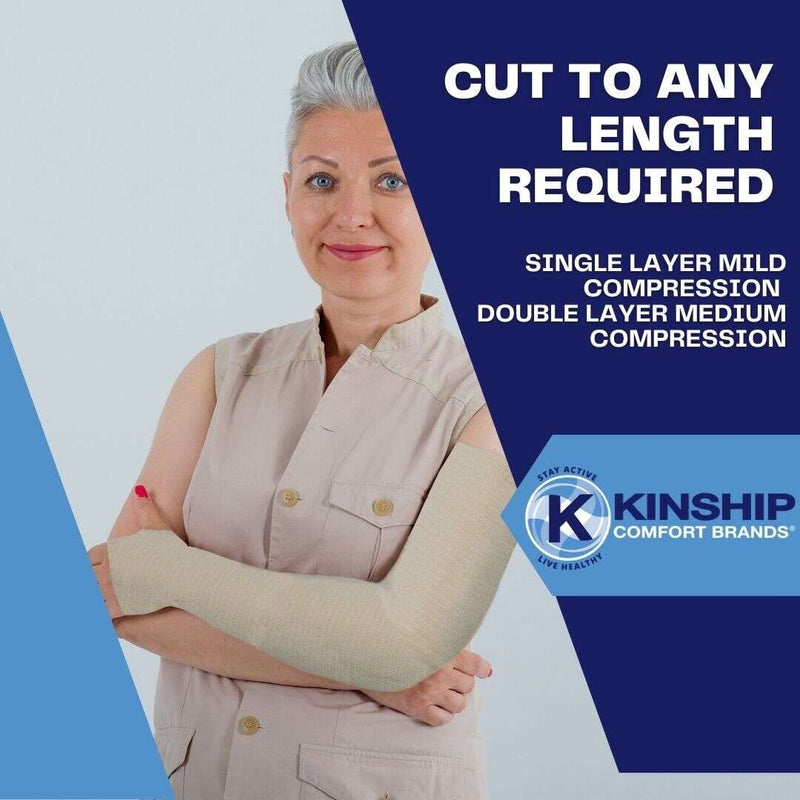 [Australia - AusPower] - KinGrip Tubular Elastic Support Bandages by Kinship Comfort Brands | Tubular Bandage Protects Fragile Skin | Latex-Free | Wound Care | Edema and Lymphedema Support | Made in USA | Size G 4.75”x2 Meter SIZE G (4.75” x 2 Meters) 